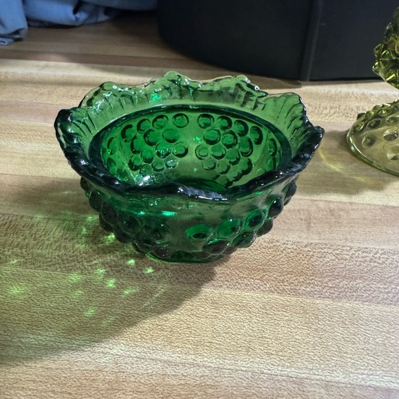 Indiana Glass Other - Indiana Glass Emerald Bubble Bowl